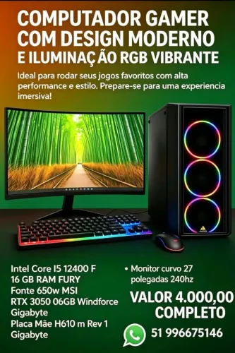 Pc gamer i5 12° geração