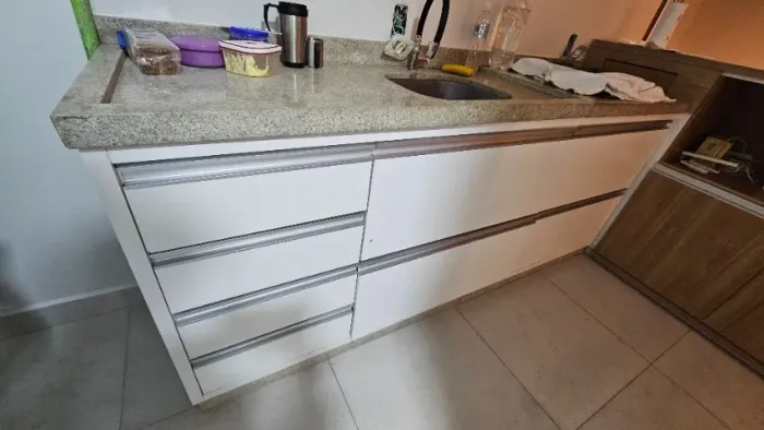 Armário Cozinha + granito + cooktop