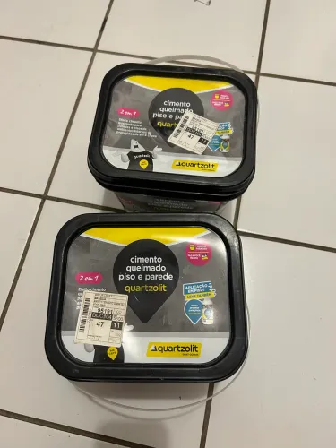 Cimento Queimado 4,5 kg - Quartzolit - Cinza Médio