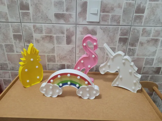 Luminária 4 peças Decoração