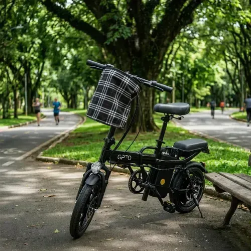 Bicicleta Elétrica Dobrável com amortecedor GP70