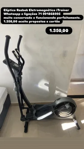 Elíptico Reebok Eletromagnético iTrainer