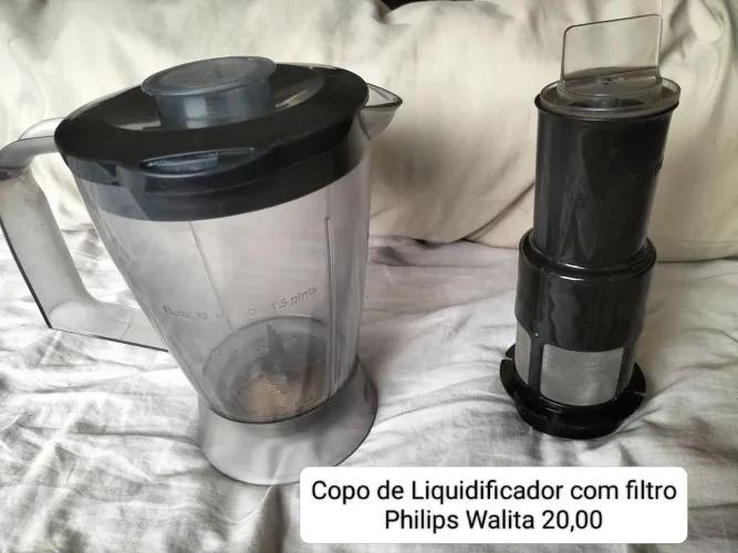 Copo e filtro de liquidificador Philips Walita 