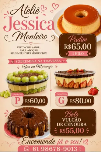 DOCES ARTESANAIS FEITOS COM AMOR!