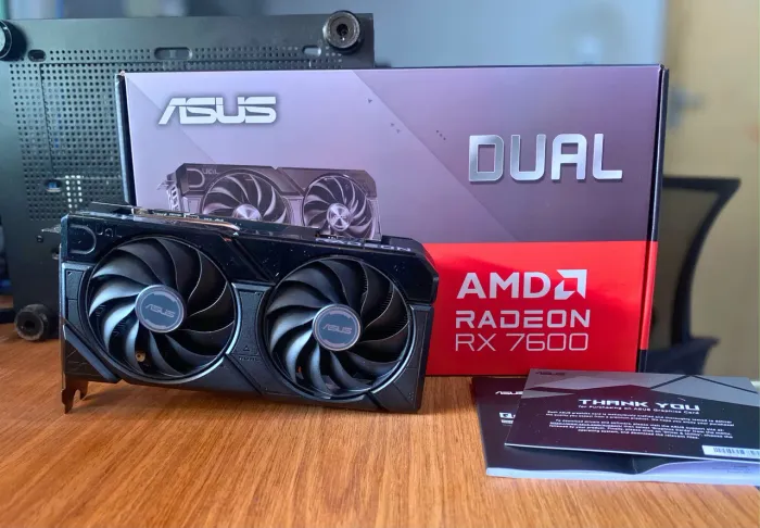 PLACA DE VIDEO RX 7600 8GB - ASUS DUAL