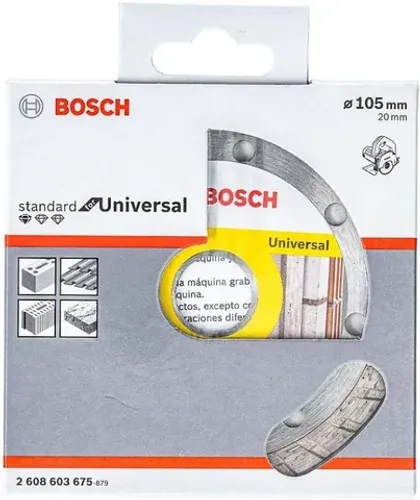 Bosch Disco Diamantando Turbo Standard For Universal Multimaterial 15 X 20 X 2 2 X 8 Mm