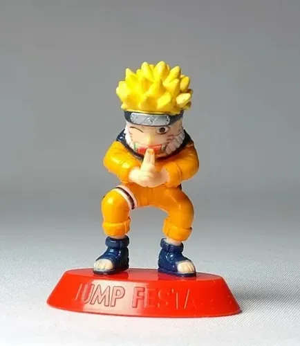 Miniaturas Uzumaki Naruto e Hatake Kakashi Jump Festa Coca Cola Japonesa