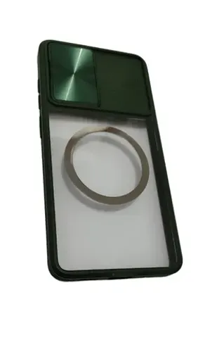 Case transparente com proteção de câmeras para celular s20 fe 5g com anel metálico