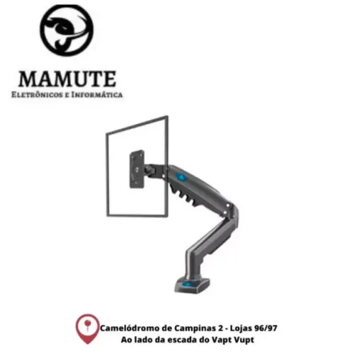 Suporte Para Monitor E Tv Mesa Articulado A Gás Pistão De 17 A 30 Polegadas