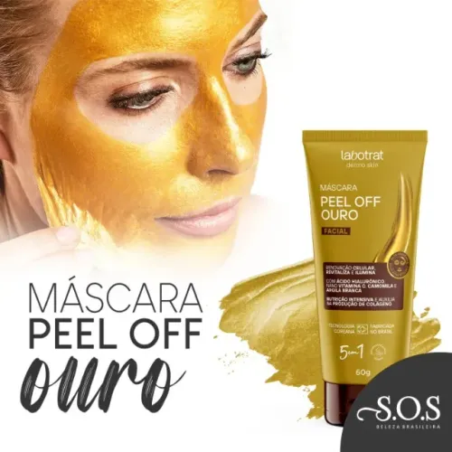 Mascara Facial Peel Off Ouro Labotrat 5em 1 60g Promoç
