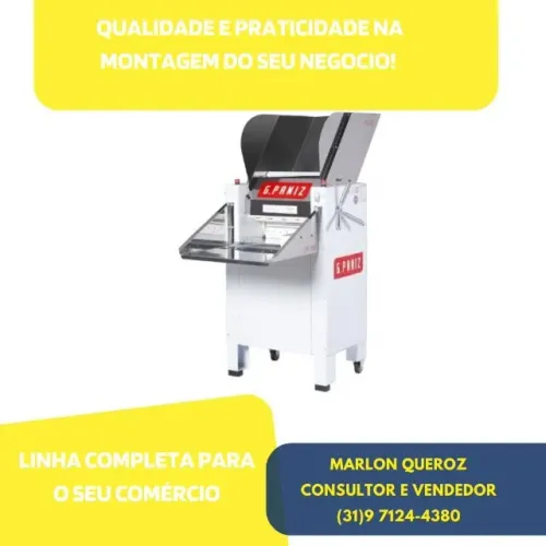 Cilindro de Padaria 50CM 2 Motores G-Paniz Novo