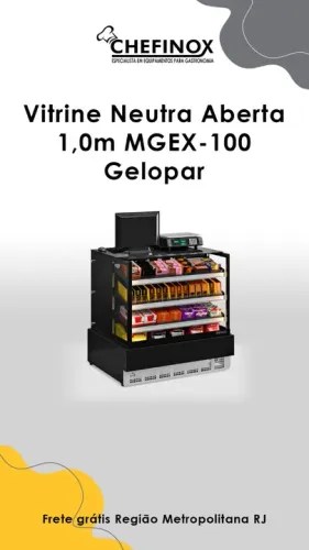 Vitrine Neutra Aberta / Caixa Linha Gourmet