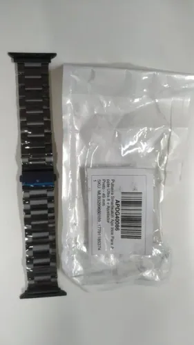 Pulseira Smartwatch Aço Inox Preto fosco Para Apple Ultra 8 49mm
