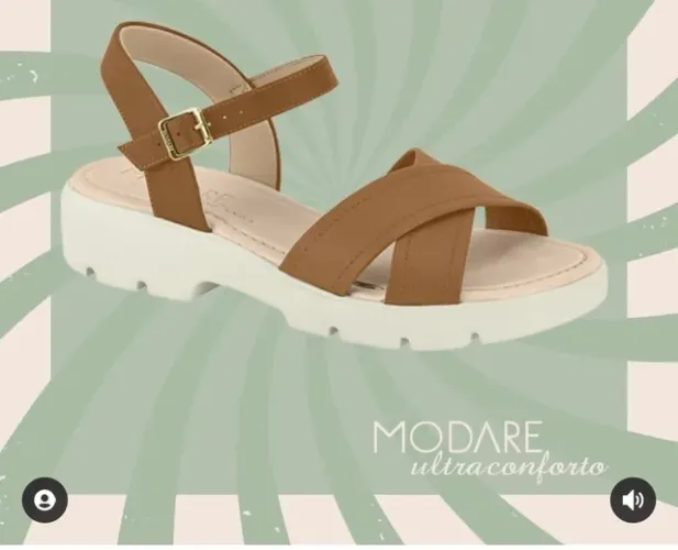 Sandália modare numero 38