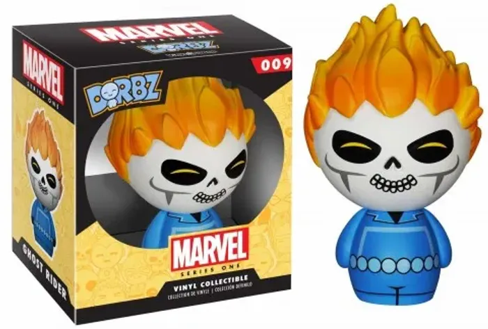 Boneco importado funko dorbz motoqueiro fantasma