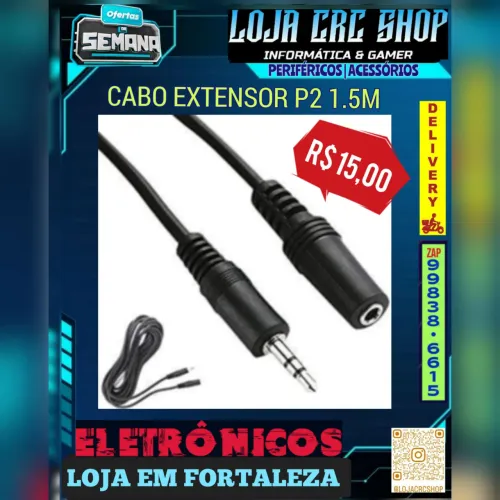 Cabo Extensor P2 1.5M