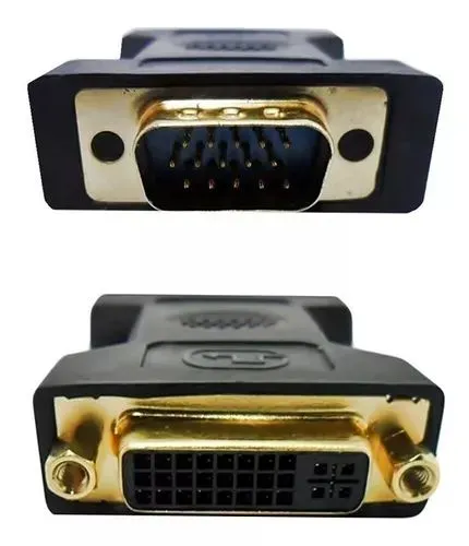Adaptador VGA Macho x DVI-I Fêmea 24+5