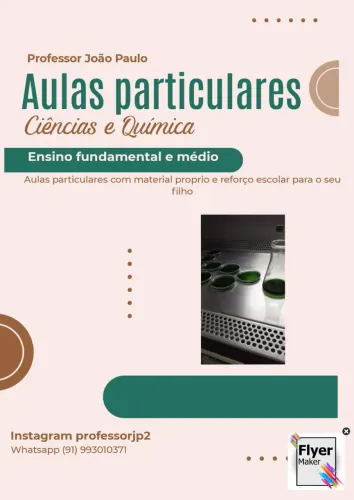 Aulas Particulares de Química e Ciências - Reforço Escolar Personalizado