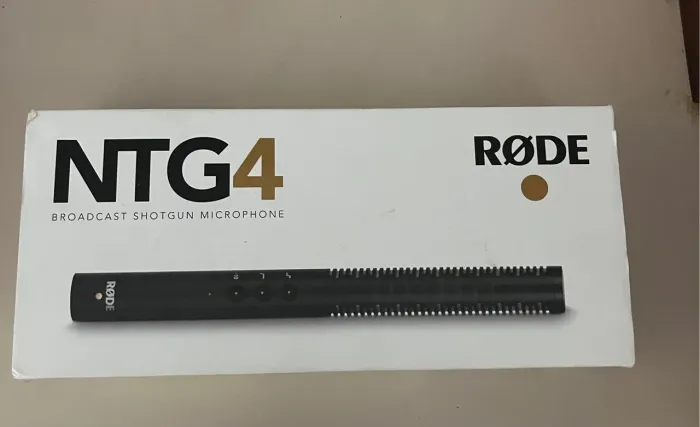 Microfone Shotgun Rode NTG4 Supercardióide Condensador Phantom NOVO