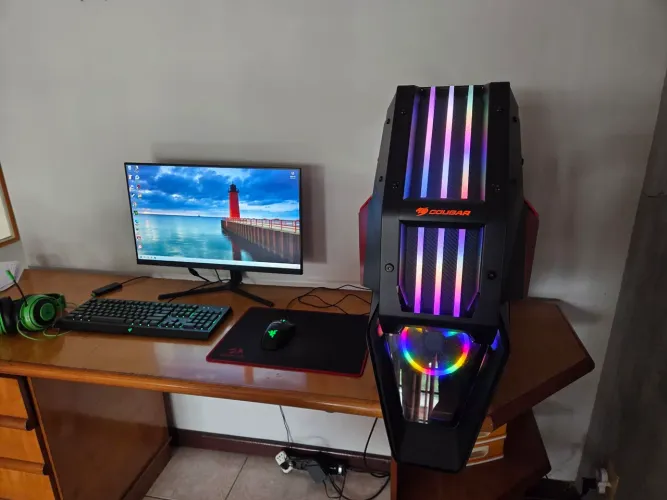 Pc gamer DDR5 C/Monitor360Hz+Cadeira+PeriféricosRazer