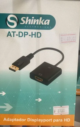 Cabo Adaptador Conversor DisplayPort para HDMI -DP X HDMI Loja Coimbra Entregamos