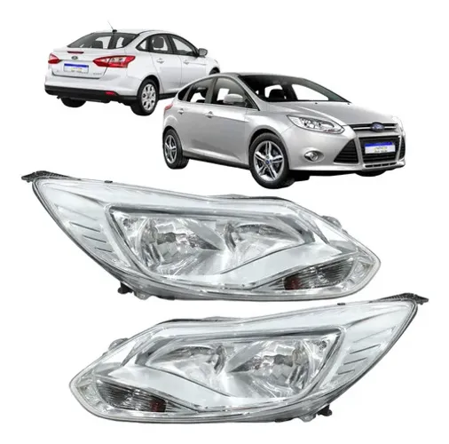 Par Farol Ford Focus 2014 2015 Dianteiro Novo Cromado 