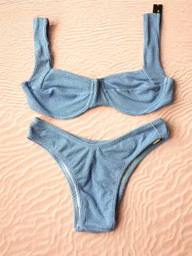 BIQUÍNI AZUL CANDY TEXTURIZADO
