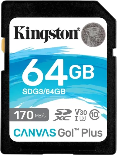 cartão de Memoria Kingston Canvas SD 64GB