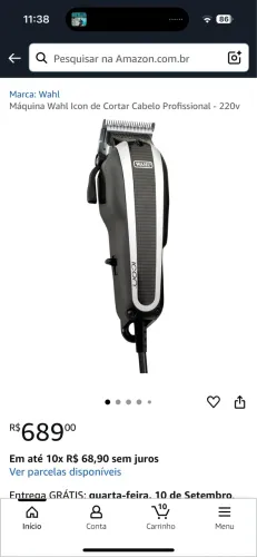 Máquina de corte de cabelo