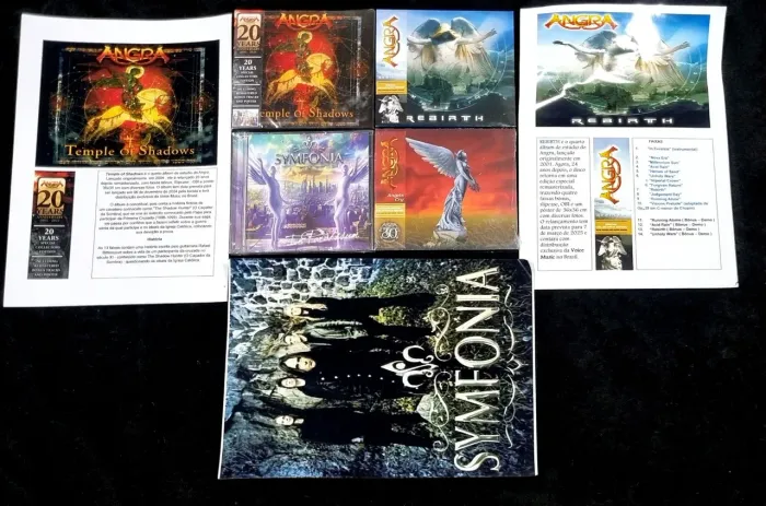 Coleção CDs Angra - Temple of Shadows, Rebirth e mais