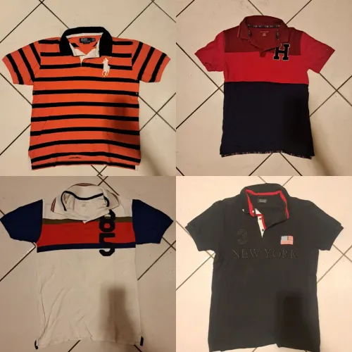 08 Camisetas Polo Ralph Lauren, Tommy Hilfiger, Zara e Gap