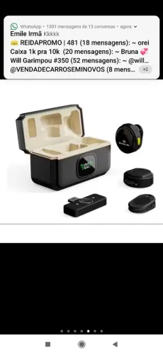 Microfone sem fio profissional LAPELA