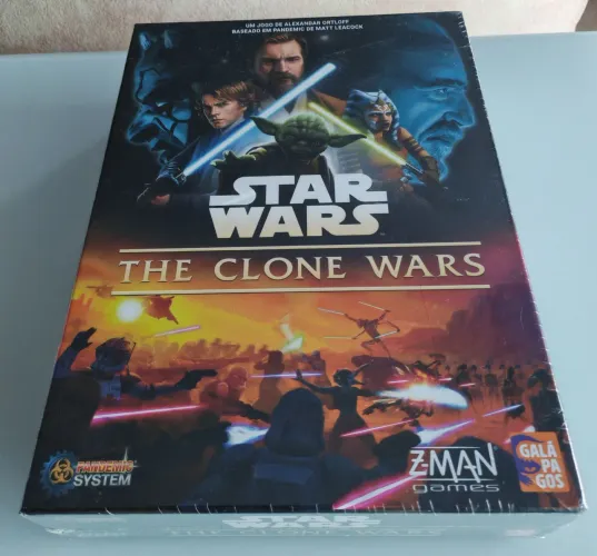 Jogo de Tabuleiro Star Wars The Clone Wars, Lacrado, Galápagos Jogos.