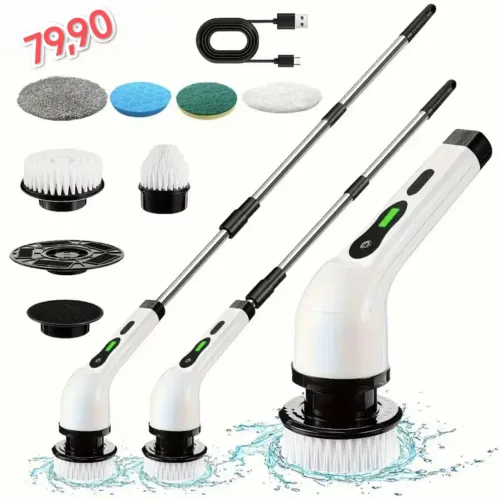 Kit escova de limpeza eletrica
