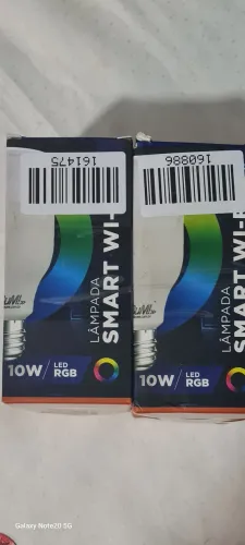 Kit de 2 lâmpadas Smart 10w RGB