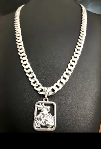 Corrente de prata 925 com pingente