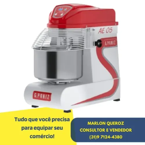 Amassadeira 5KG Espiral G-Paniz 220v Novo