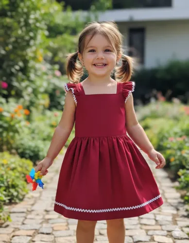 Vestido infantil vermelho 2 anos
