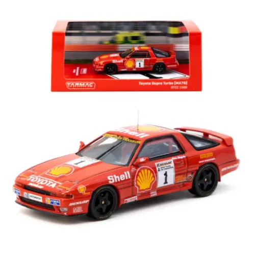 Toyota Supra Turbo (MA70) BTCC 1988 Chris Hodgetts #1 Tarmac Works HOBBY64