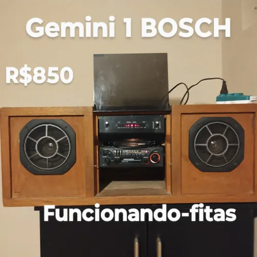 Bosch GEMINI 1 corujinha rack som antigo excelente estado 