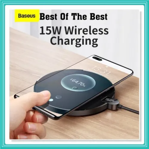 Baseus Digital LED Display Gen 2 Wireless Charger 15W Para iPHONE Samsung