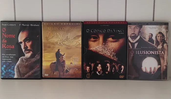 Lote com 4 DVDs - Clássicos do Cinema