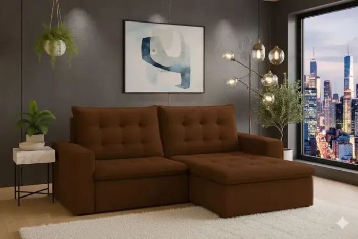 (PRODUTO NOVO) Sofá Retrátil e Reclinável Las Vegas 