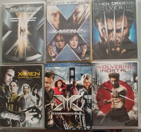 Combo X-Men - 6 DVDs Originais