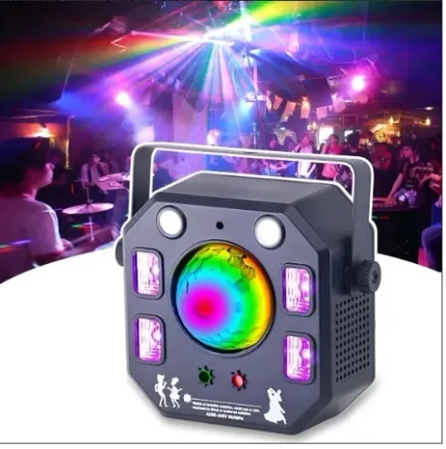 Luminária Strobo Bola Maluca Globo Led Rgb