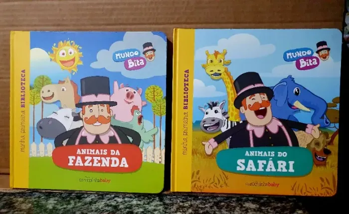 Coleção de Livros Mundo Bita Originais - Animais da fazenda e do sáfari