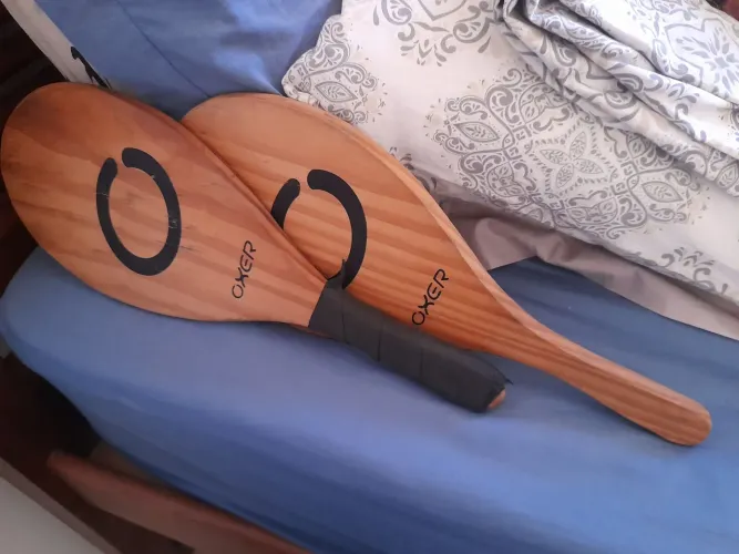 RAQUETE DE FRESCOBOLL DE MADEIRA