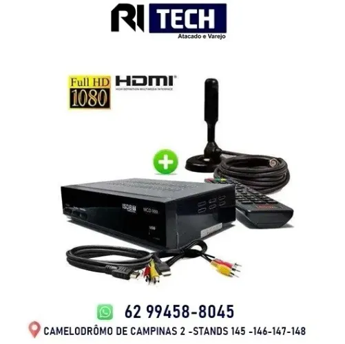 Kit Conversor Digital + Antena Interna Sina Digital Tv