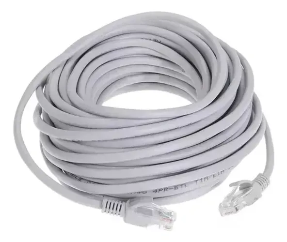 Cabo de Rede Cat6 20 Metros It Blue Le-316 - Ideal para CFTV e Conexão de Internet 