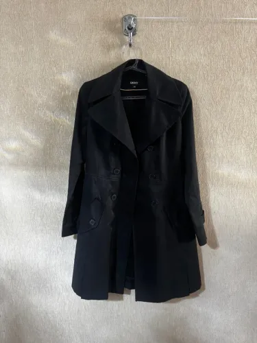 Casaco DKNY Trench Coat tamanho PP Preto Elegante